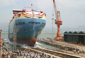 Vinashin: Hạ thủy tàu có thể chở gần 5000 ô tô