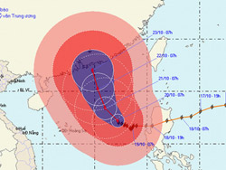 Siêu bão Megi hướng vào Hong Kong