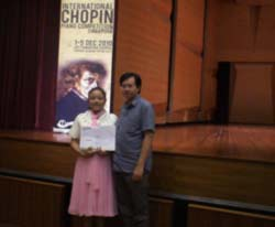 Trà Mi giành Huy chương vàng piano quốc tế
